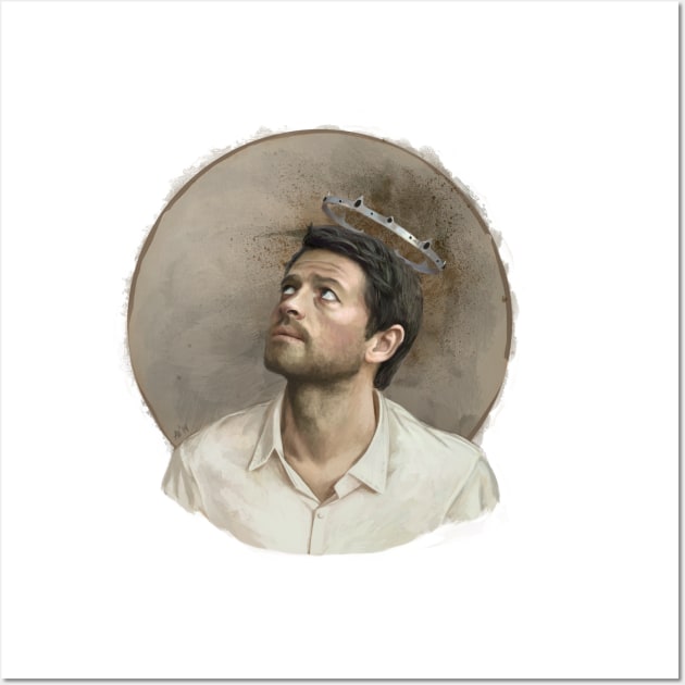 Castiel. White Wall Art by Armellin